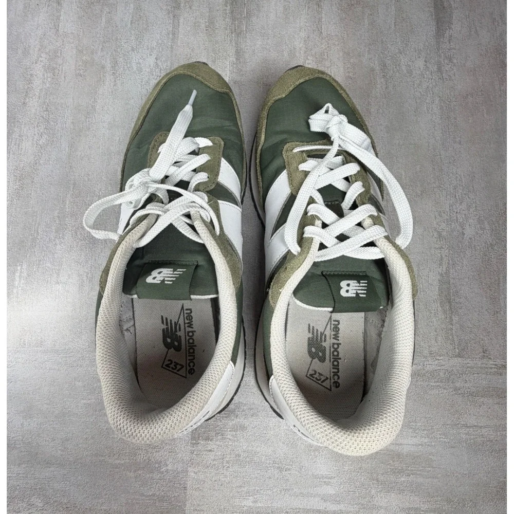 New Balance 237 Mens Sneakers Olive Green White MS237GR Low Top Shoes 10.5 D